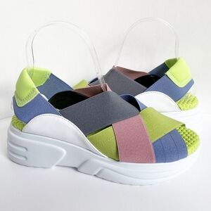 NR Rapisardi Flash Criss Cross Elasticated sandals